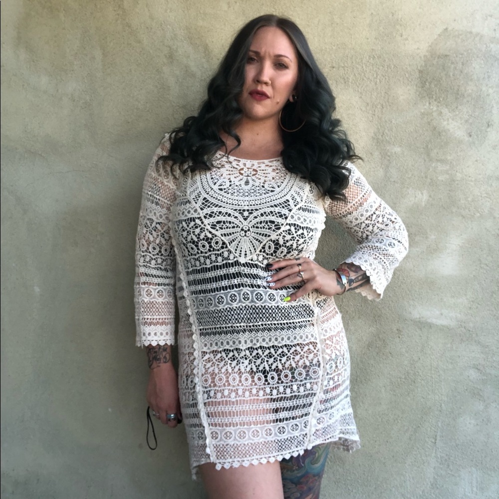 Solitaire Swim Crochet Coverup